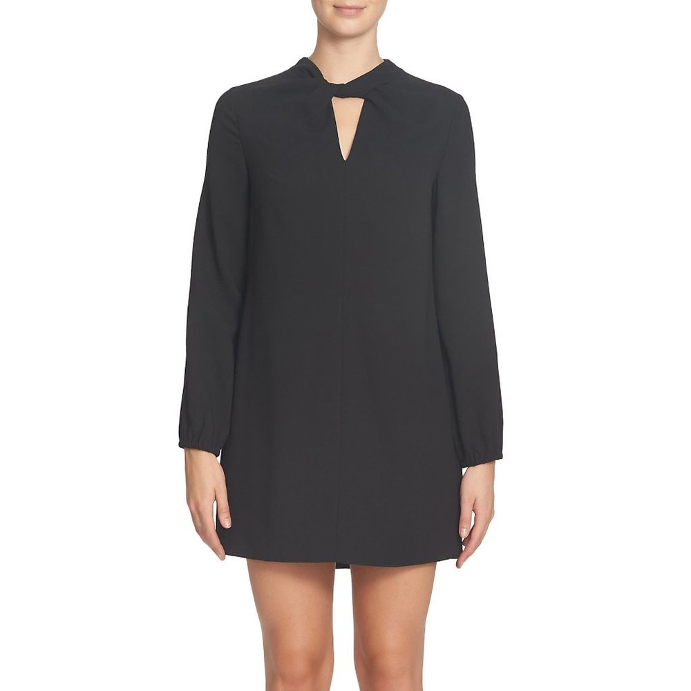 NWT Womens Size 4 Nordstrom Cynthia Steffe Black Taylor Shift LBD Mini Dress